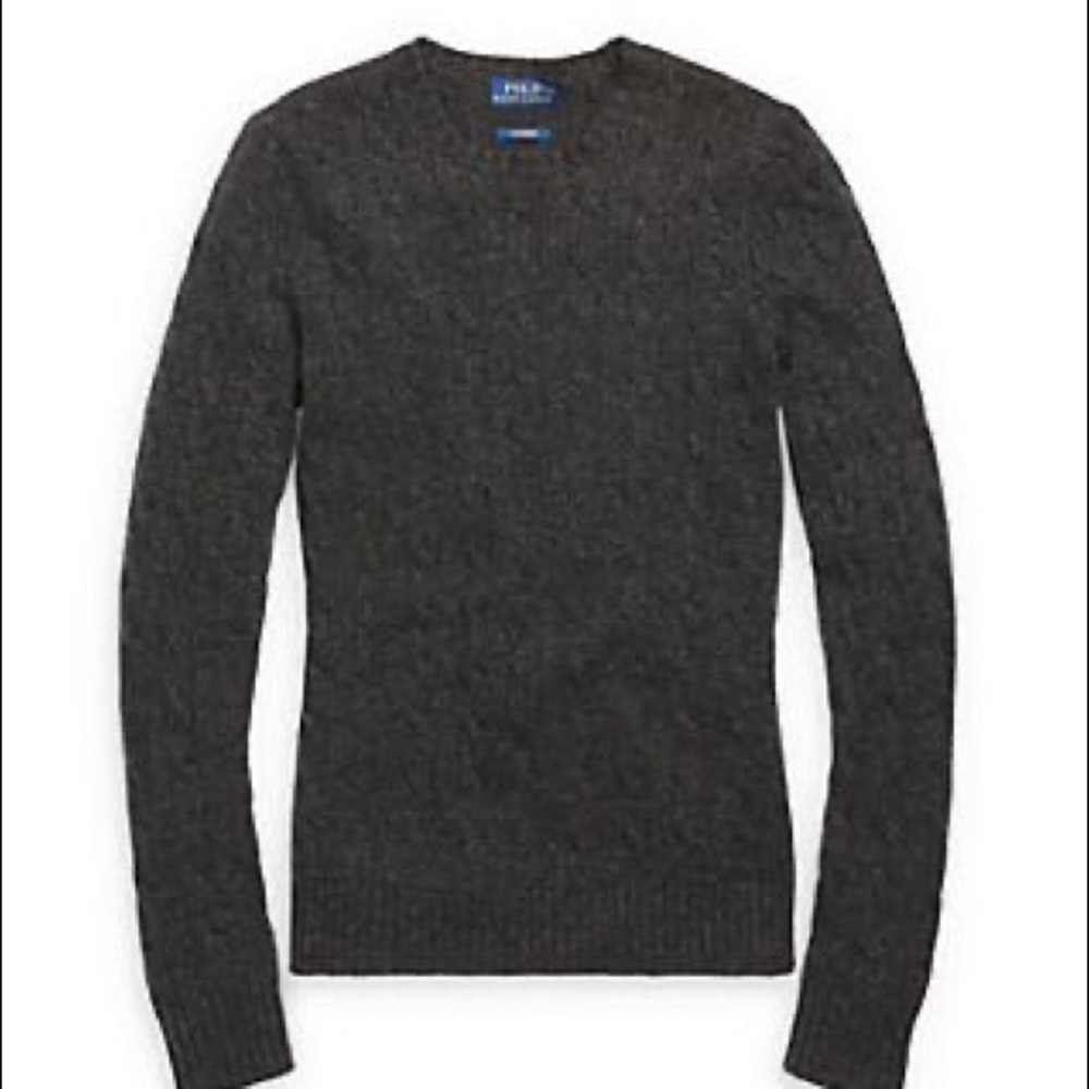 Ralph Lauren Cashmere Cable-Knit Crew Sm.